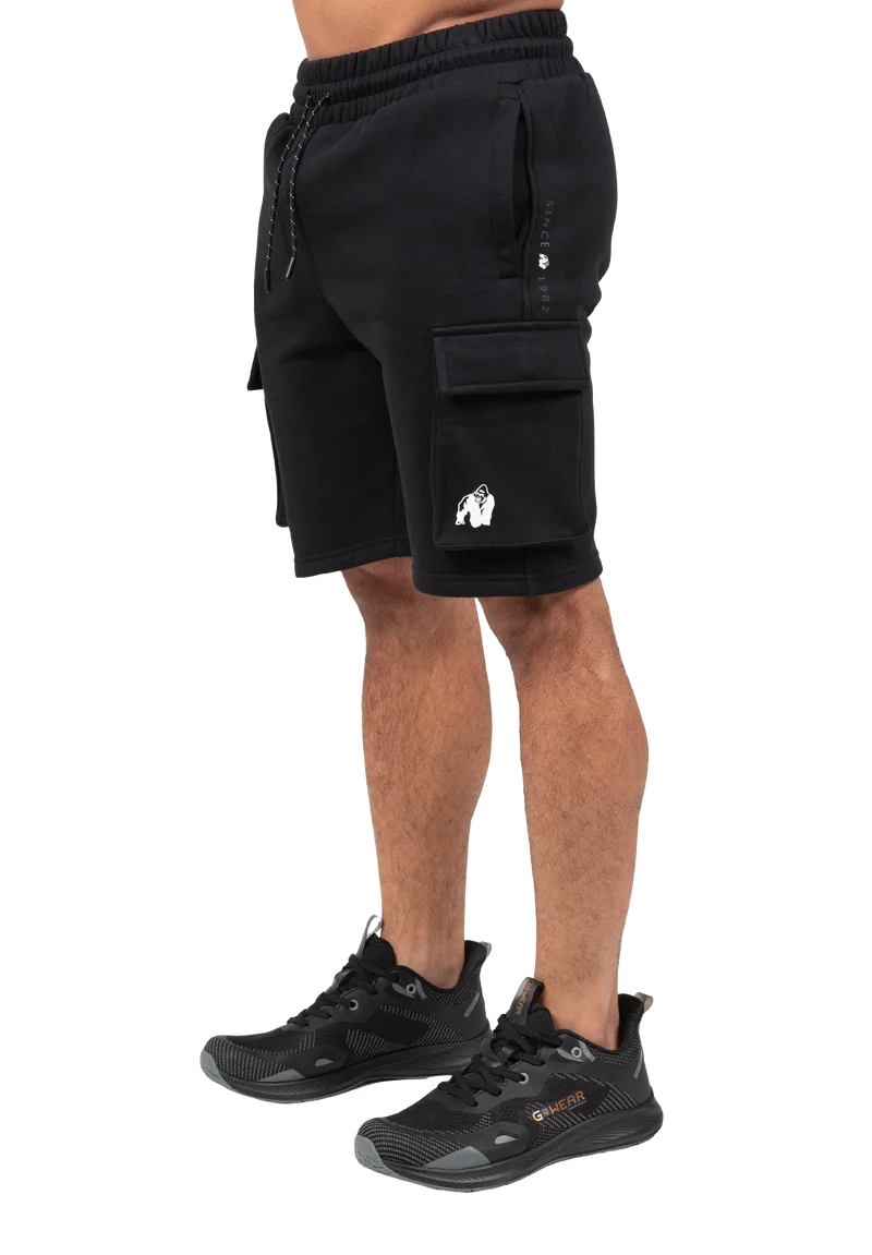 Hudson Cargo Sweat Shorts - Black