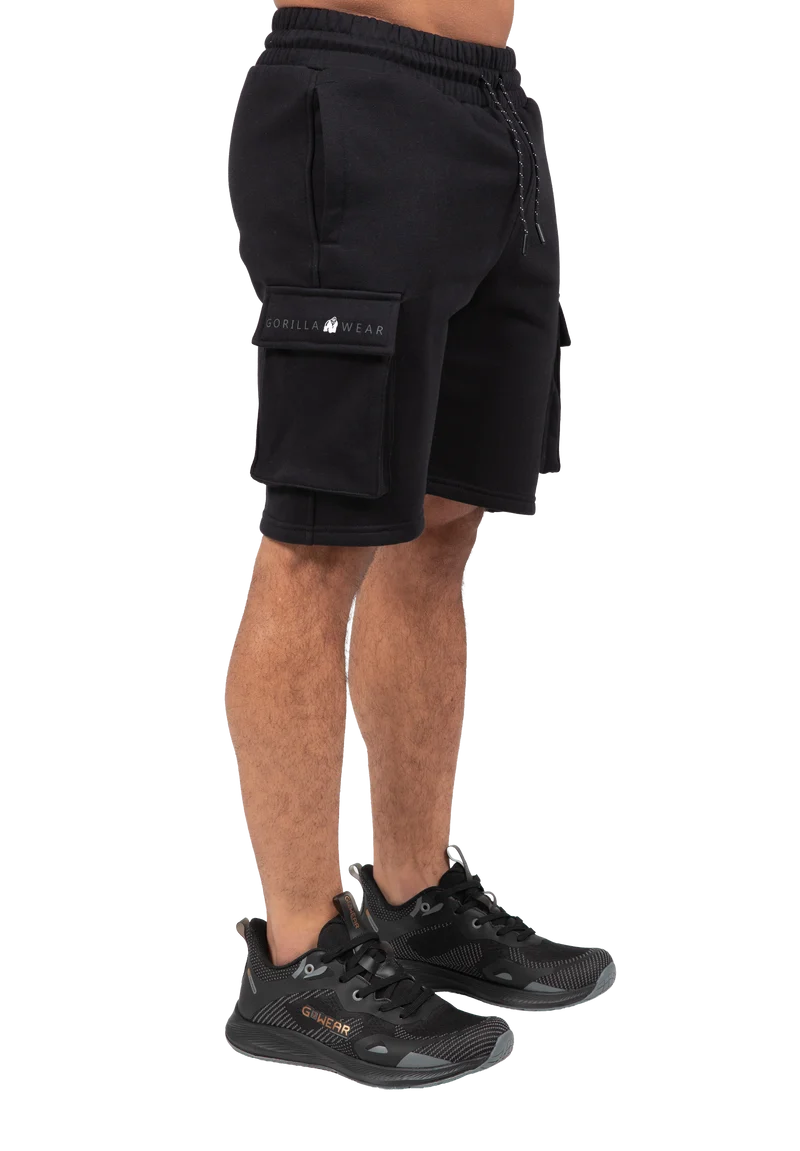 Hudson Cargo Sweat Shorts - Black