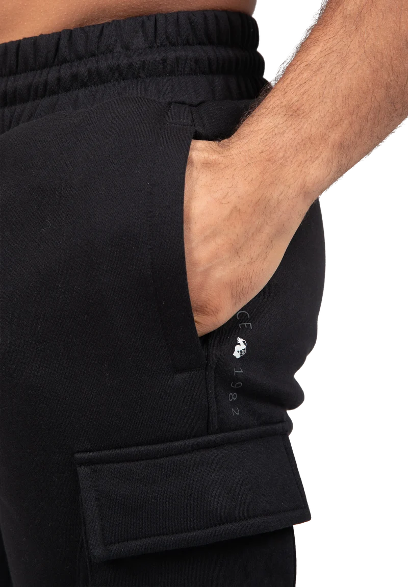Hudson Cargo Sweat Shorts - Black