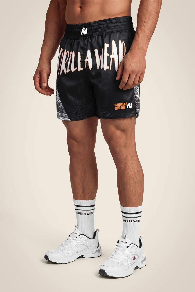Clayton Boxing Shorts - Black/Gold