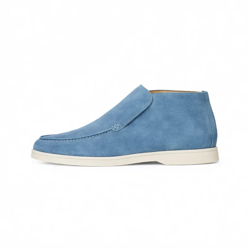 Elegant High Suede Loafers