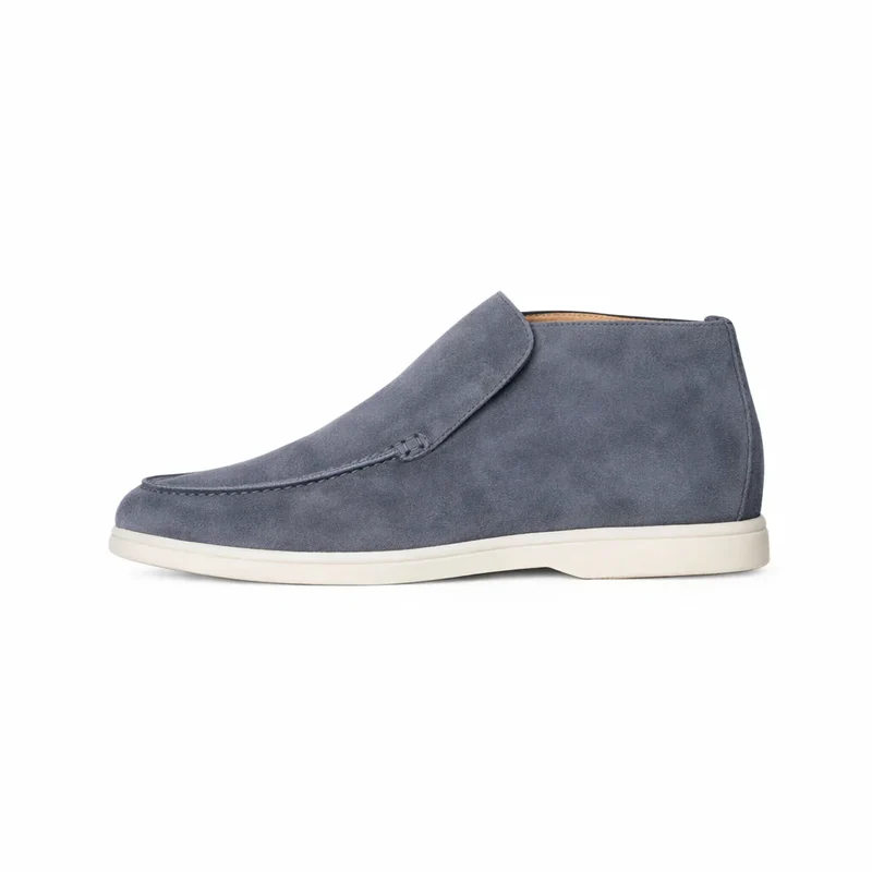 Elegant High Suede Loafers