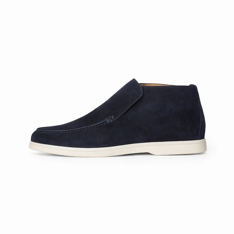 Elegant High Suede Loafers
