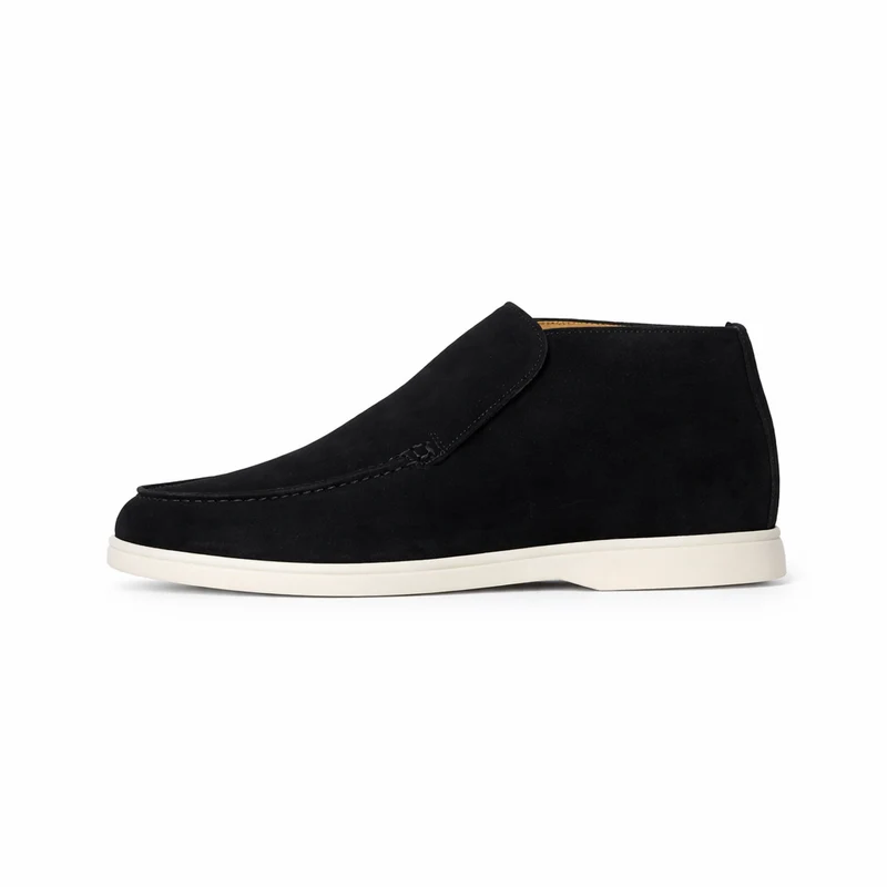 Elegant High Suede Loafers