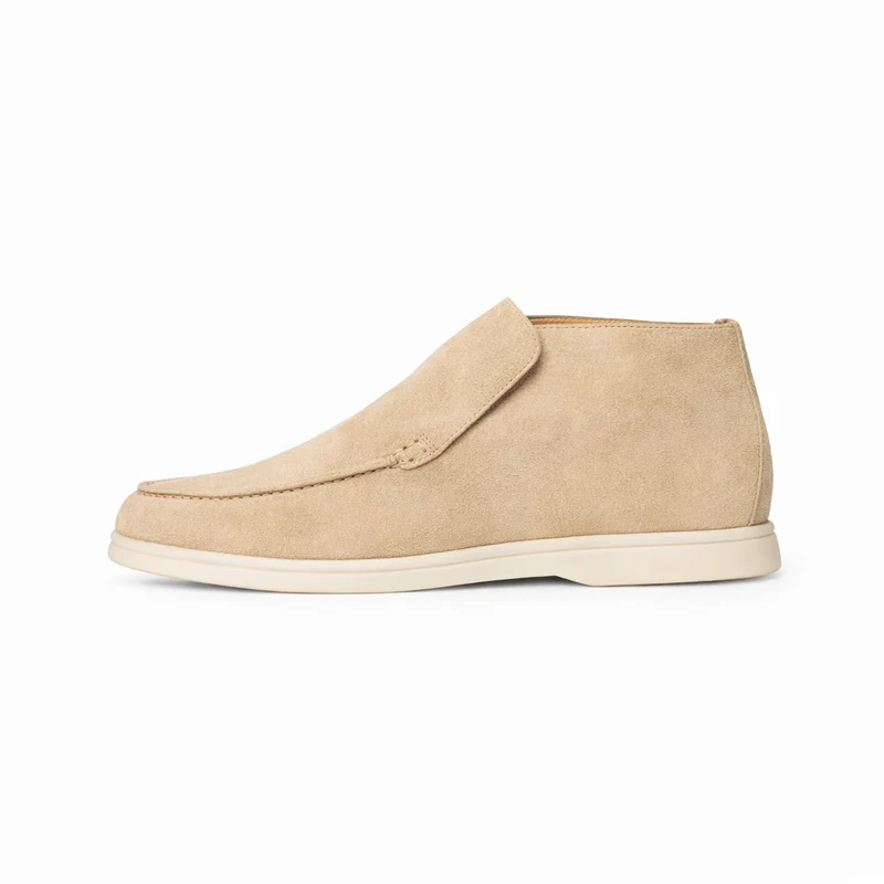 Elegant High Suede Loafers