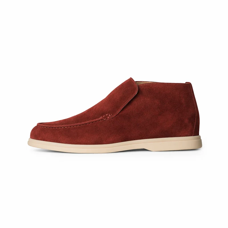 Elegant High Suede Loafers