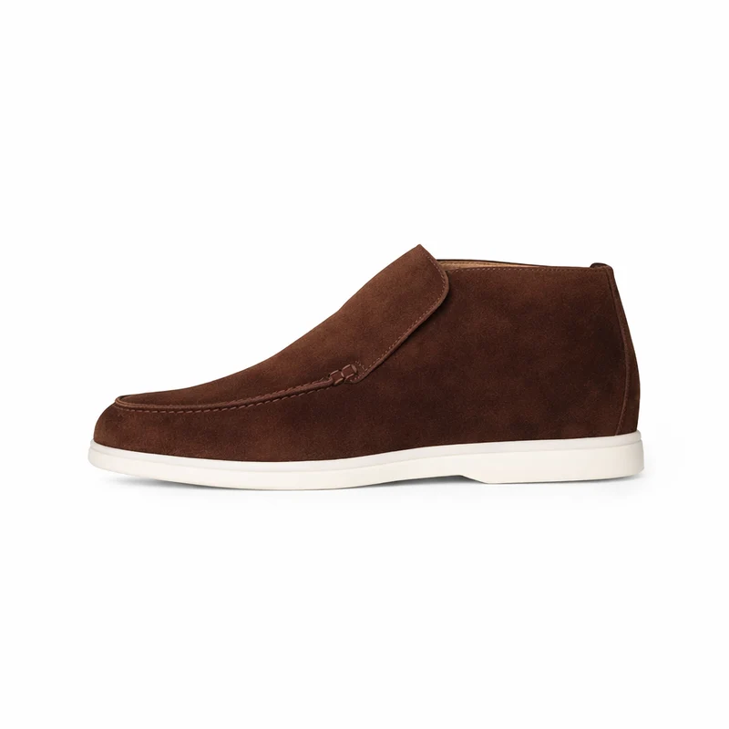 Elegant High Suede Loafers