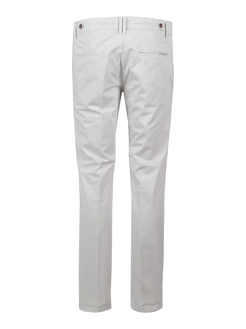 Pantaloni slim fit da uomo in cotone - perla