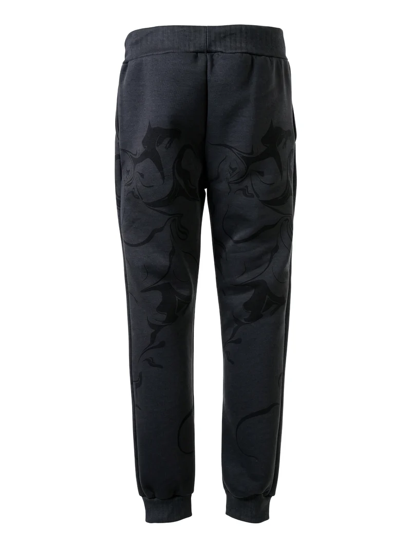 Pantaloni tuta da uomo con coulisse e interno felpato - antracite
