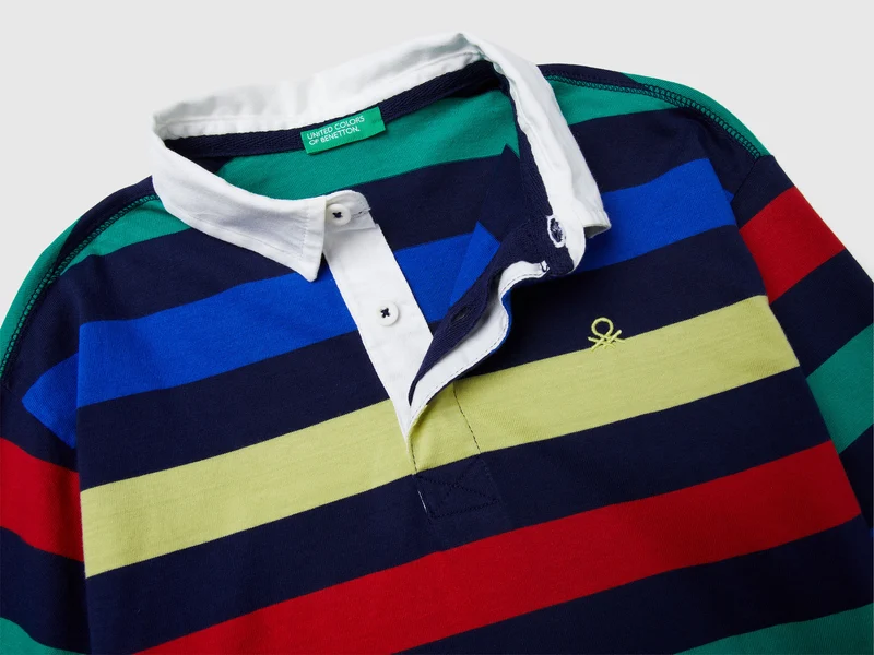 Gestreiftes Poloshirt aus Baumwolle