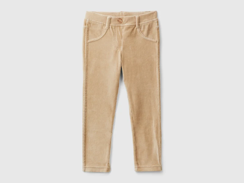 Hose aus Chenille mit Rippenmuster