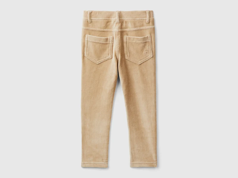 Hose aus Chenille mit Rippenmuster