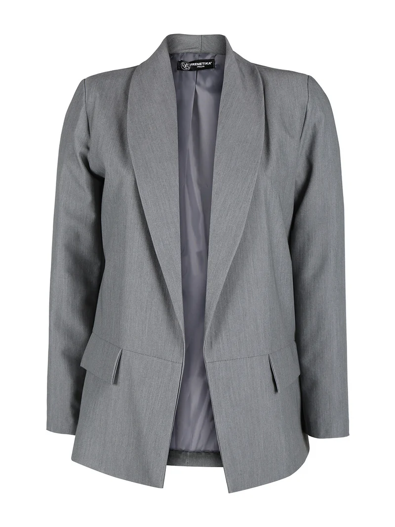 Blazer donna aperto - grigio