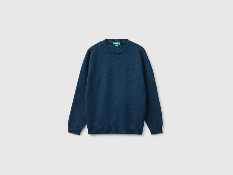 Pullover aus Woll- und Viskosemischung