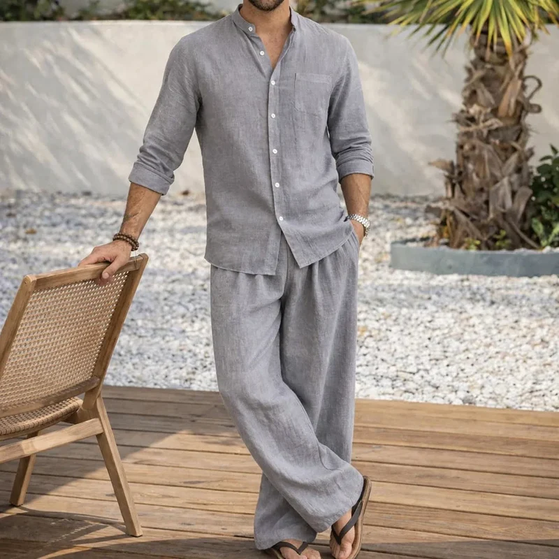 Elegant Breathable Lightweight Linen Set