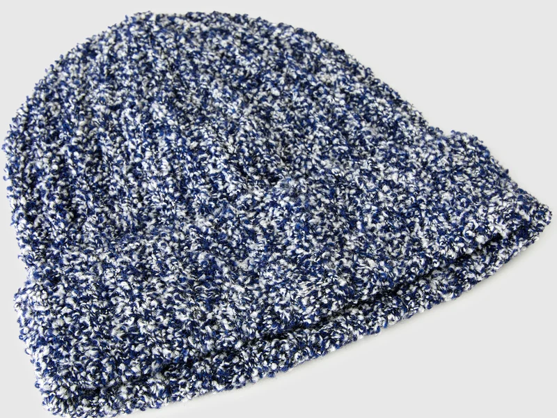 Mütze aus Bouclé-Woll-Mix