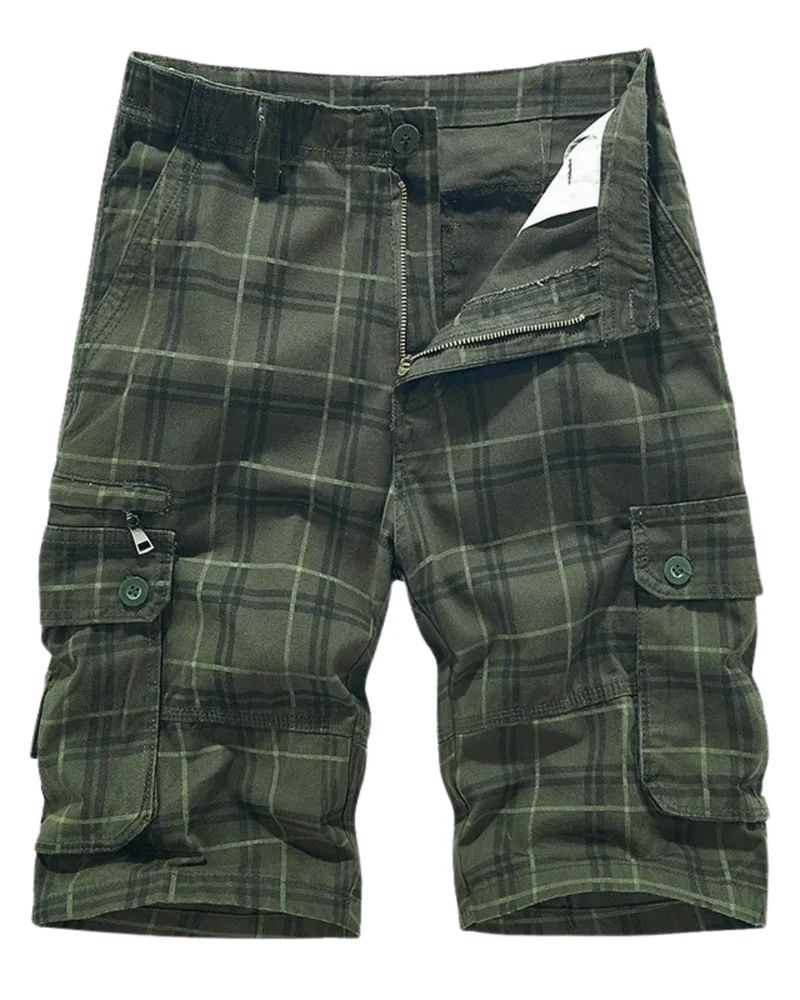 Elegant Cotton Cargo Shorts
