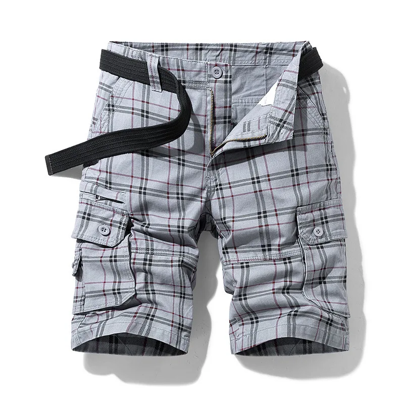 Elegant Cotton Cargo Shorts