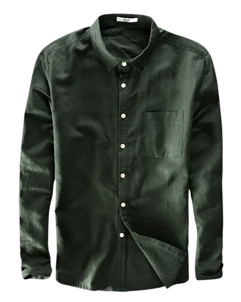 Elegant Cotton Linen Shirt