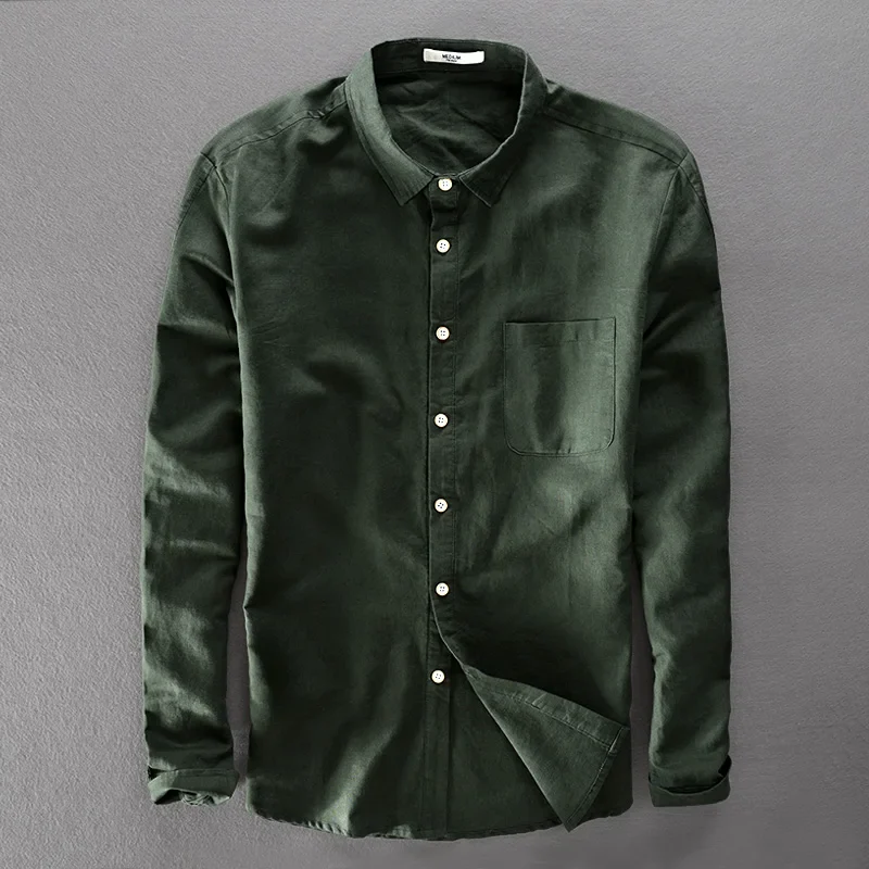 Elegant Cotton Linen Shirt