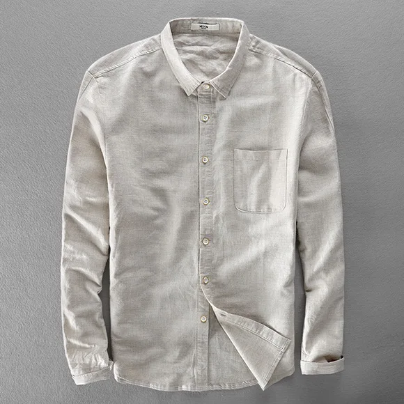 Elegant Cotton Linen Shirt