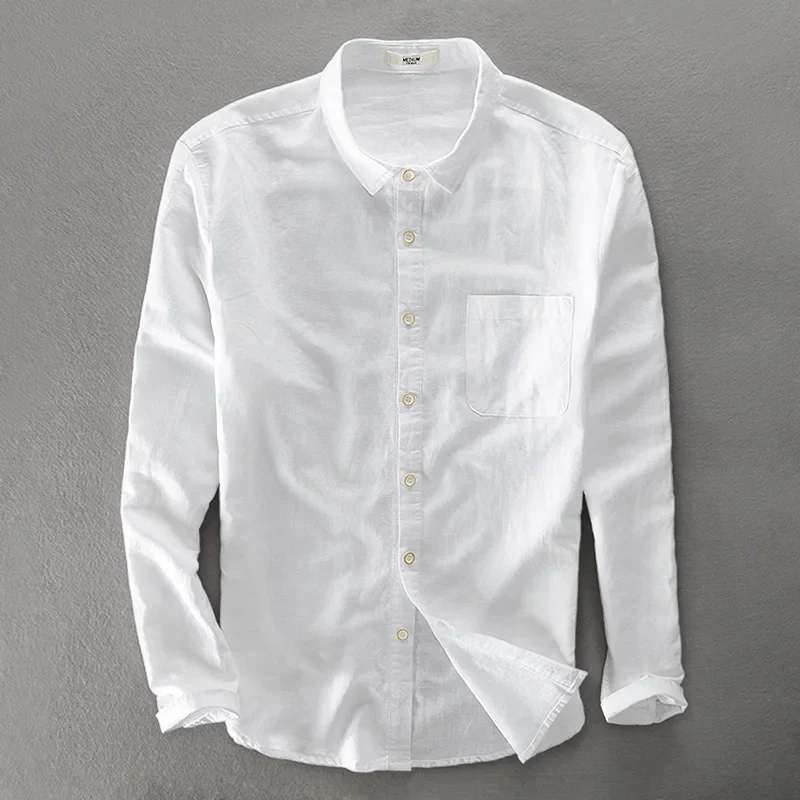 Elegant Cotton Linen Shirt