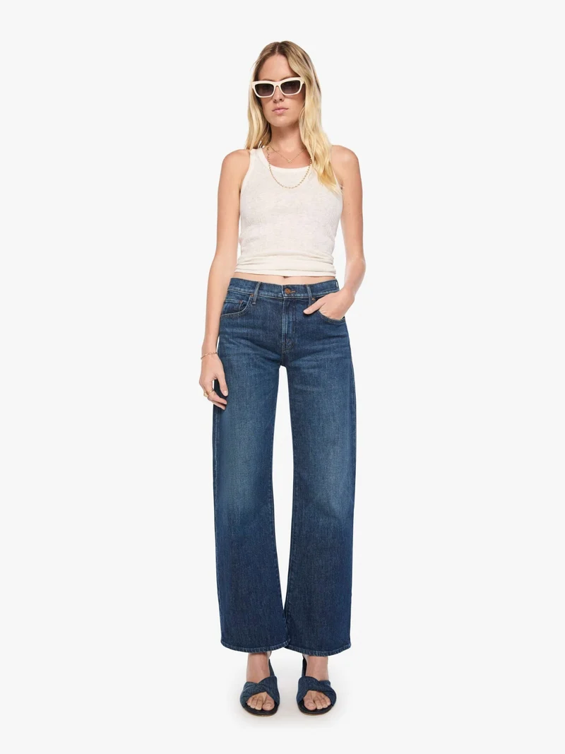 The Mid Rise Lasso Sneak Jeans