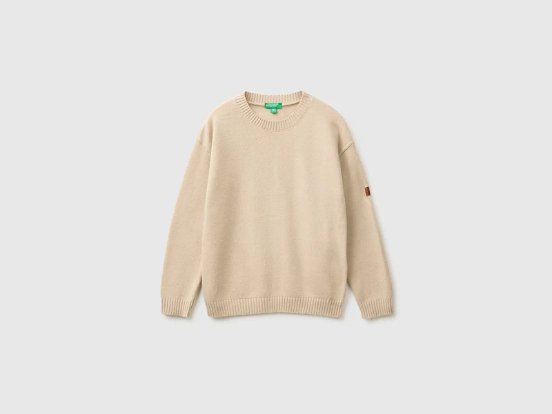 Pullover aus Woll- und Viskosemischung
