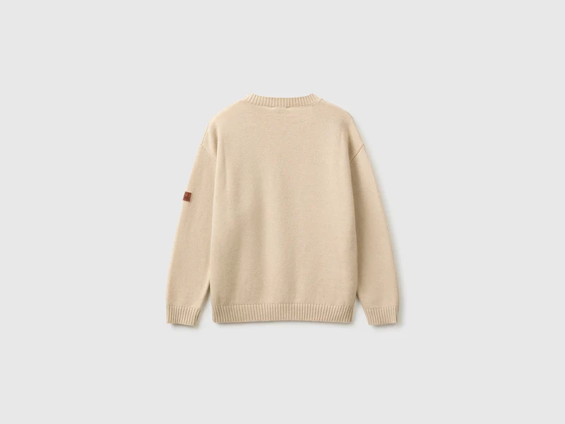 Pullover aus Woll- und Viskosemischung