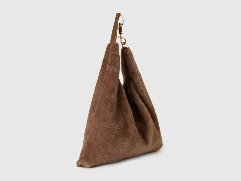 Hobo-Tasche aus Kunstpelz