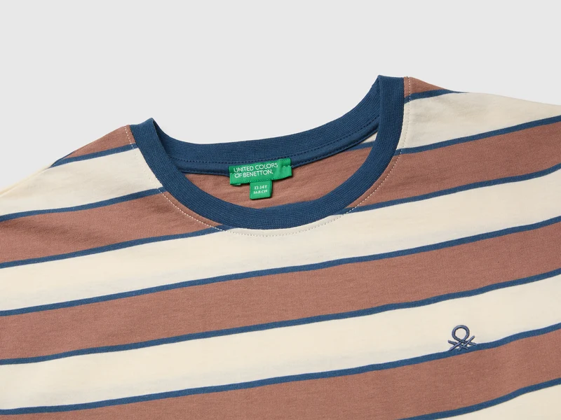 Gestreiftes T-Shirt aus Bio-Baumwolle