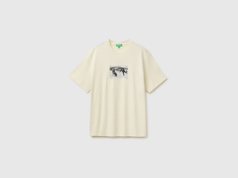T-Shirt in Relaxed-Fit mit Aufdruck aus Bio-Baumwolle