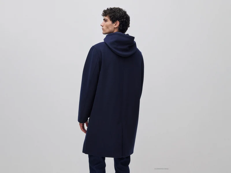 Parka aus Wollmischgewebe