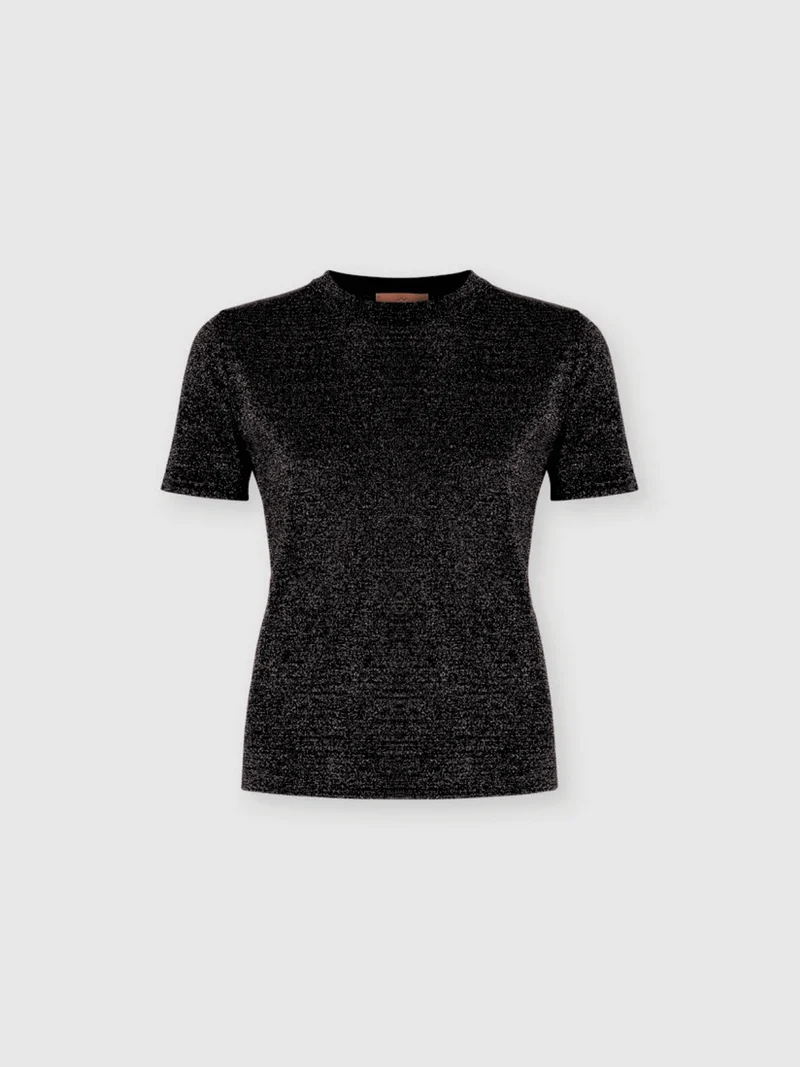 Shirt Schwarz Glitzer
