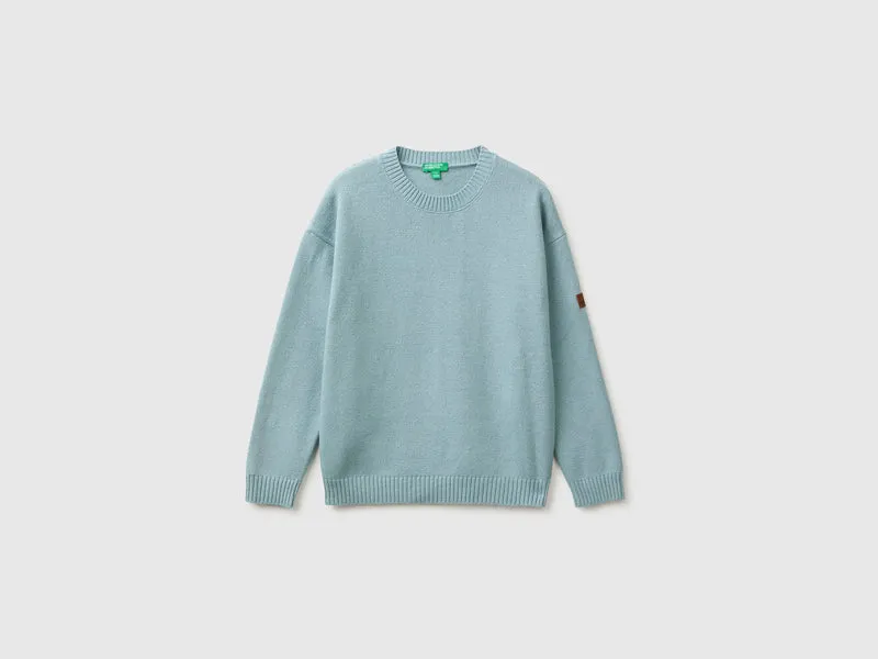 Pullover aus Woll- und Viskosemischung