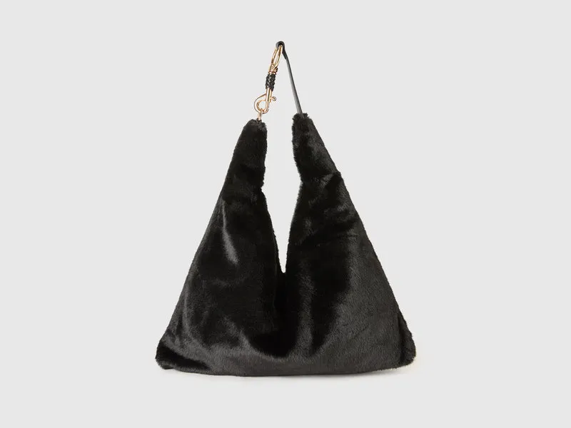 Hobo-Tasche aus Kunstpelz