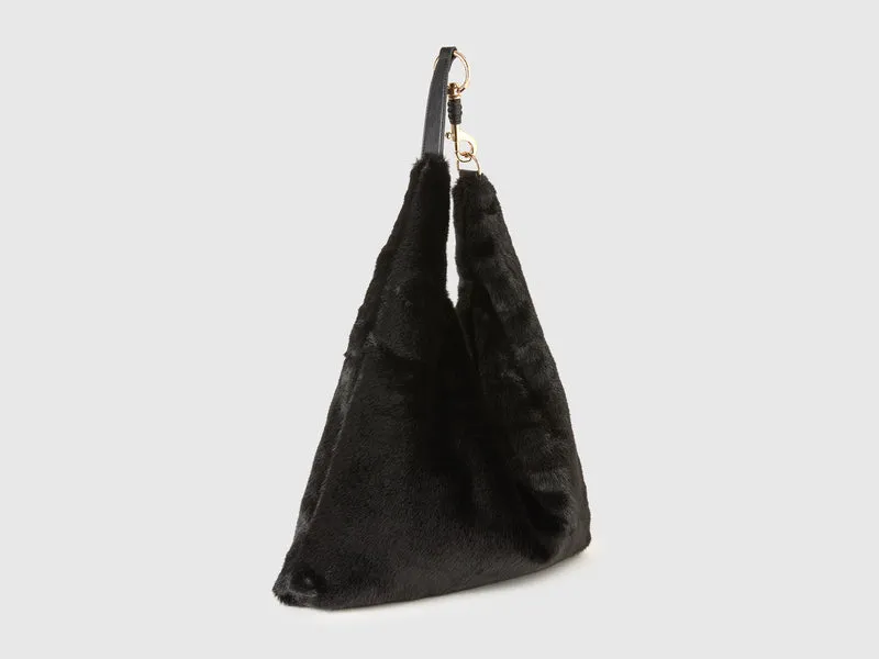 Hobo-Tasche aus Kunstpelz