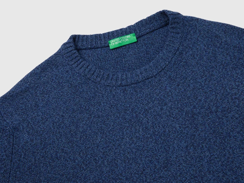 Rundhals-Pullover aus Woll-Kaschmir-Mix