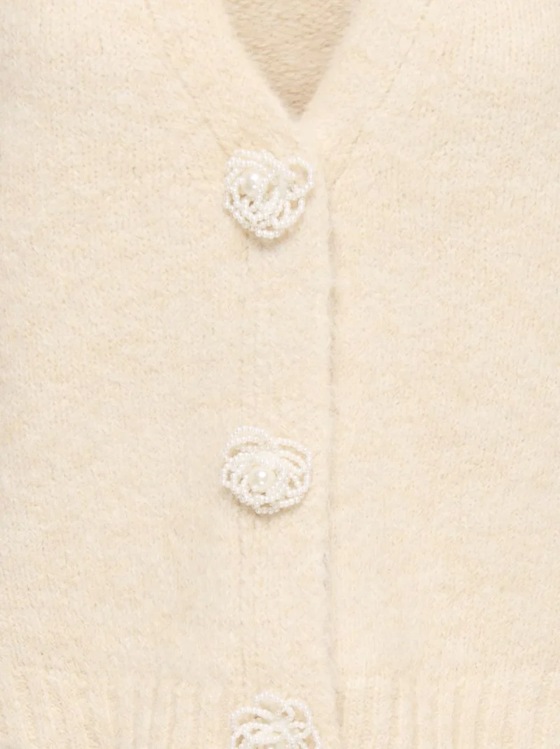 ONLZAGGIE LS BUTTON V-NECK CARDI KNT