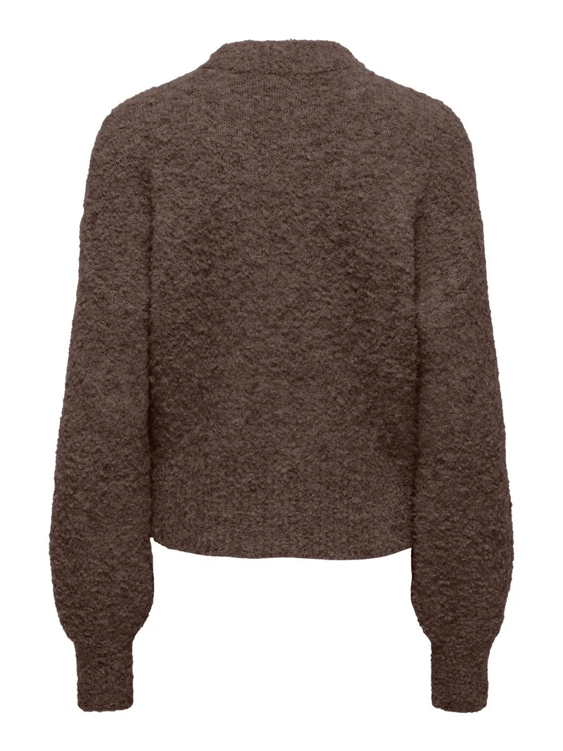 ONLBOUBLE LS O-NECK ZIP CARDIGAN KNT