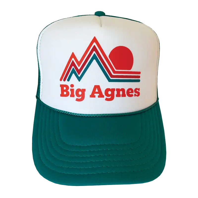 Sunset Stripe Trucker Hat - Jade