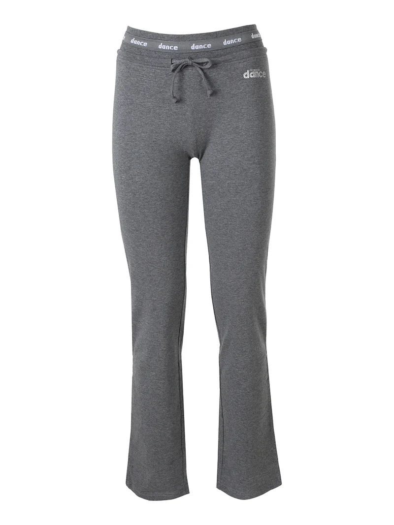 Pantaloni sportivi da donna con coulisse in vita - grigio scuro