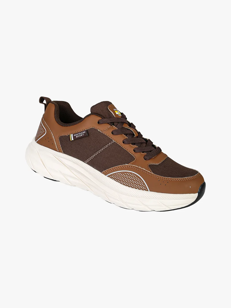 Sneakers da uomo stringate - moro