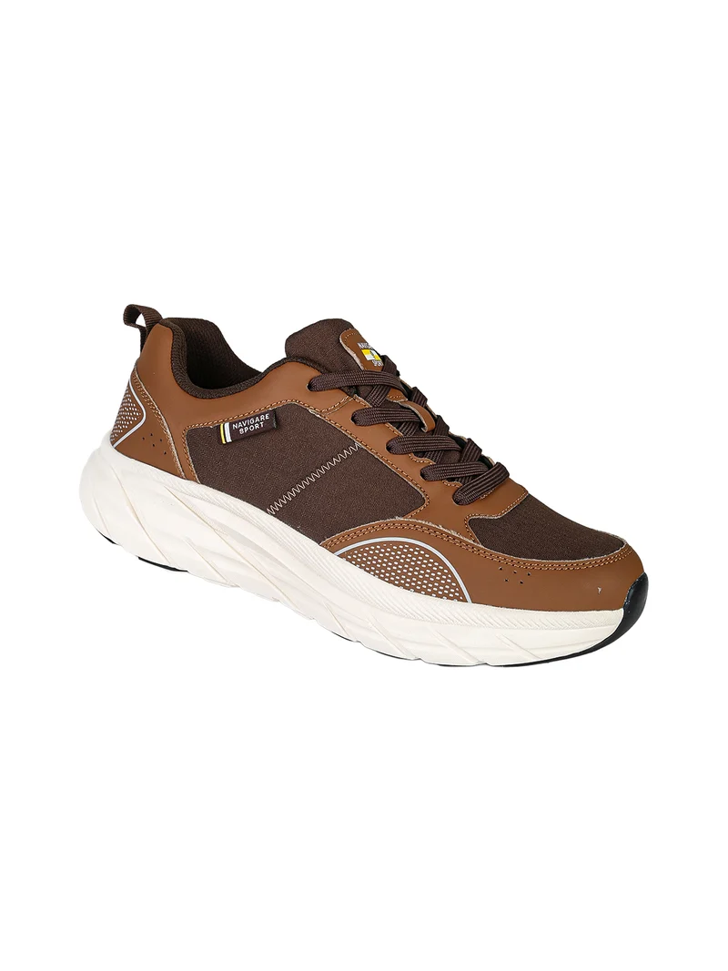 Sneakers da uomo stringate - moro