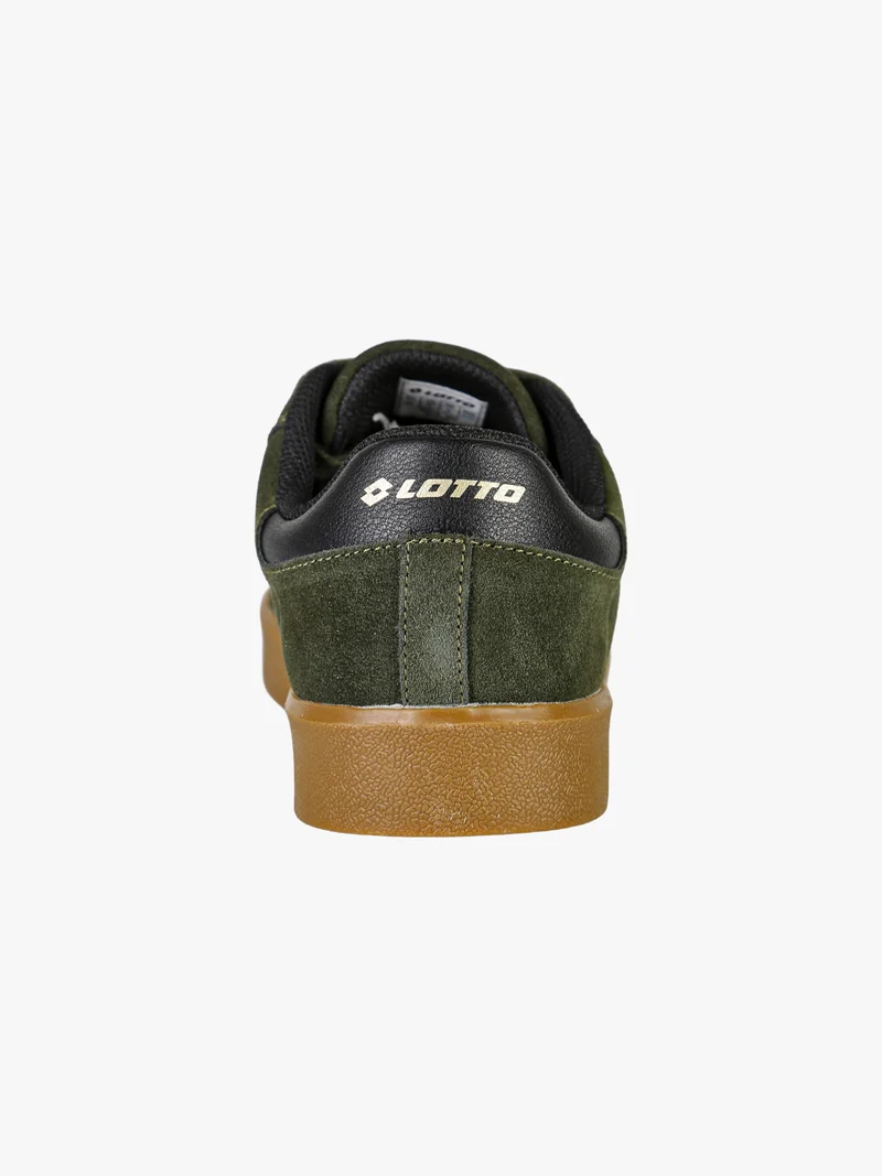 Sneakers basse da uomo in pelle scamosciata - militare