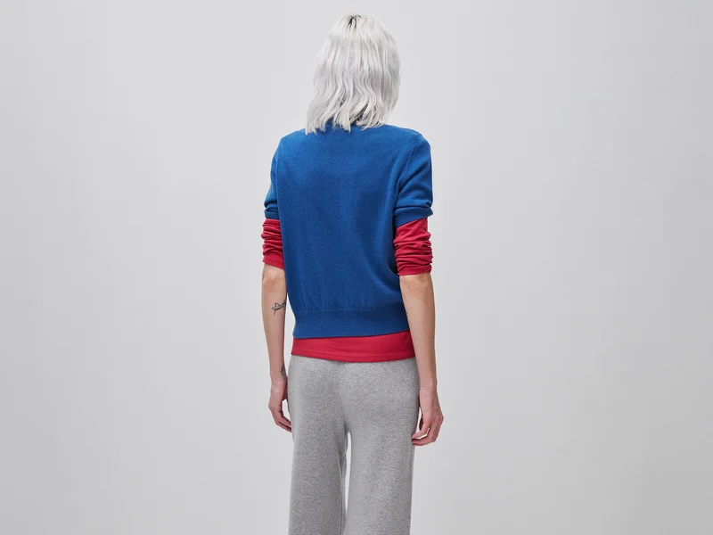 Kurzärmeliger Rollkragenpullover