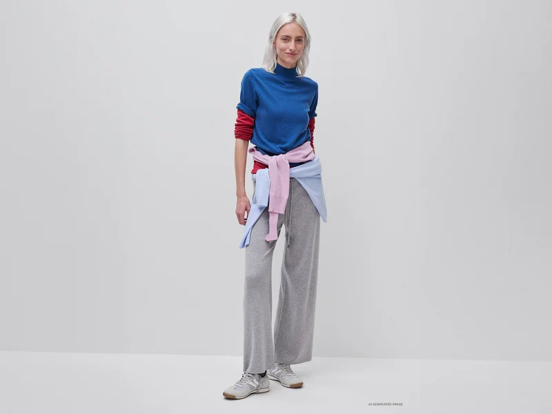 Kurzärmeliger Rollkragenpullover