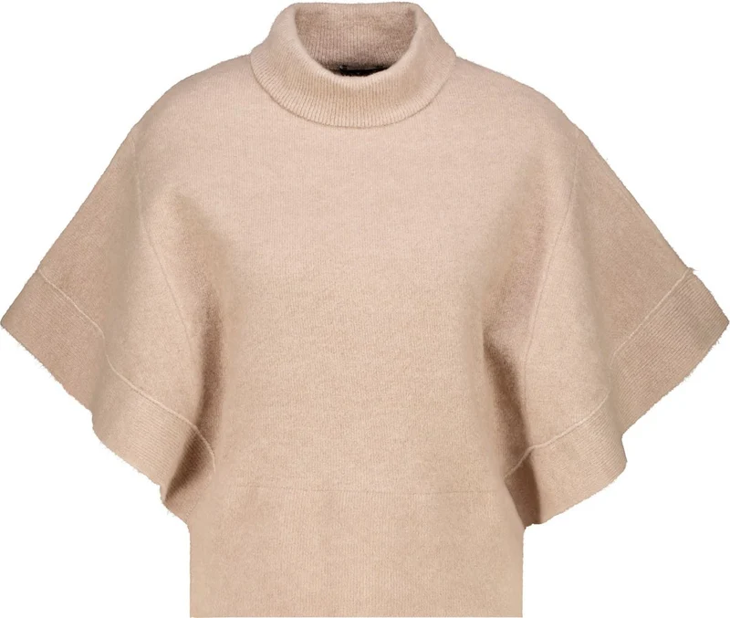Strickpullover mit kurzen Fledermausärmel