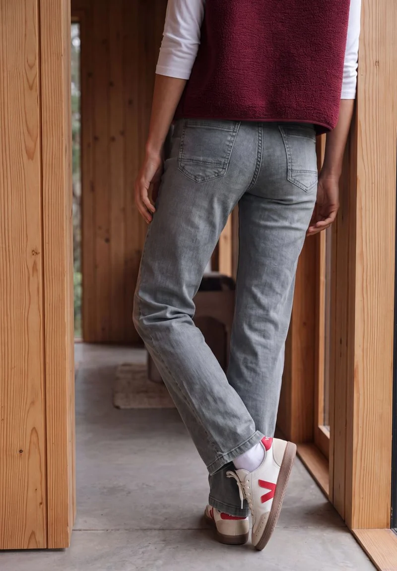 High Waist Wide Leg Jeans im Loose Fit