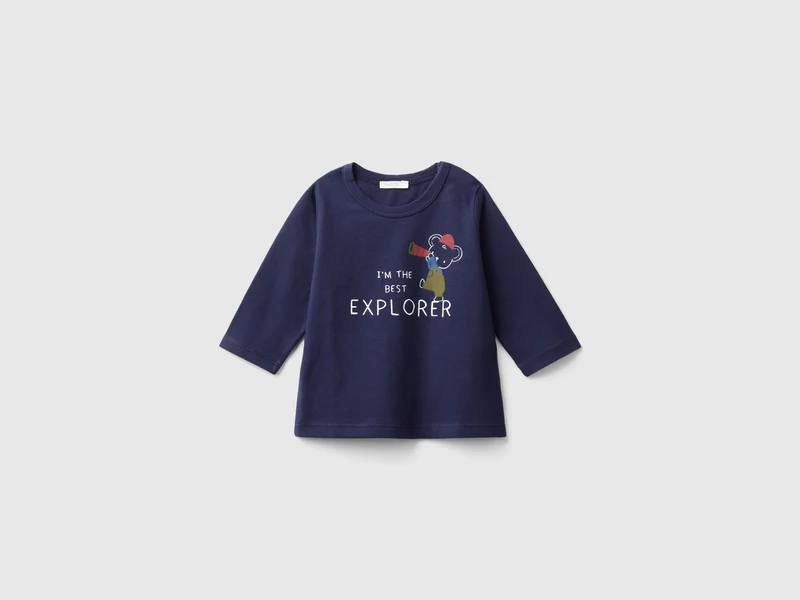 Shirt aus Bio-Baumwolle mit Print